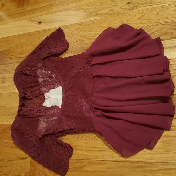 Weissman Balera Performance Half Sleeve Floral Lace Mini Dress MC - Picture 5 of 7